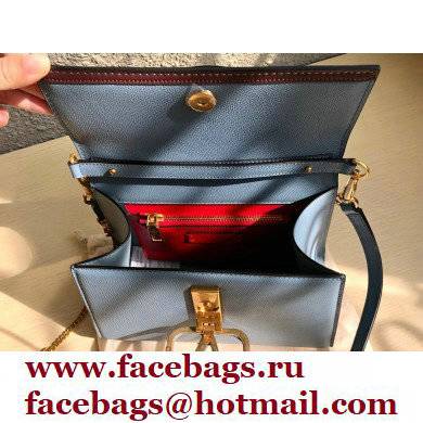 Valentino VSLING Grainy Calfskin Small Handbag NIAGARA Blue 2021 - Click Image to Close