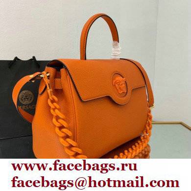 Versace La Medusa Large Handbag Orange 2021