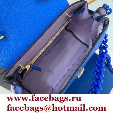 Versace La Medusa Medium Handbag Lapis Blue 2021 - Click Image to Close