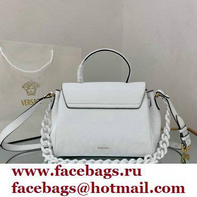 Versace La Medusa Medium Handbag White 2021 - Click Image to Close