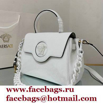 Versace La Medusa Medium Handbag White 2021