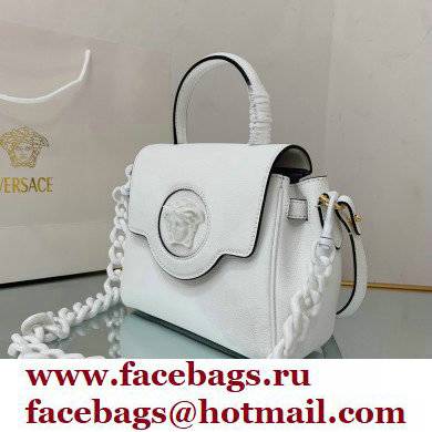 Versace La Medusa Small Handbag White 2021 - Click Image to Close