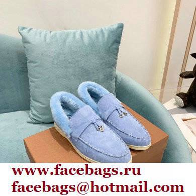 loro piana 2021 WINTER suede calfskin Summer Charms Walk Loafers 04 - Click Image to Close