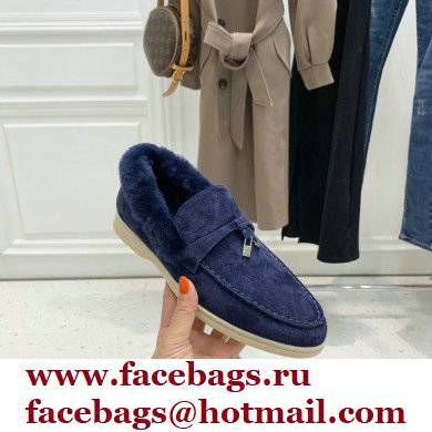 loro piana 2021 WINTER suede calfskin Summer Charms Walk Loafers 10 - Click Image to Close