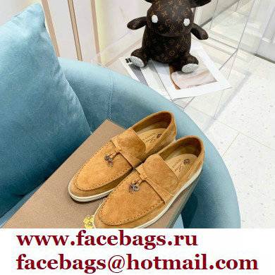 loro piana Suede Calfskin horseshoes Summer Lucky Charms Walk Moccasin 06