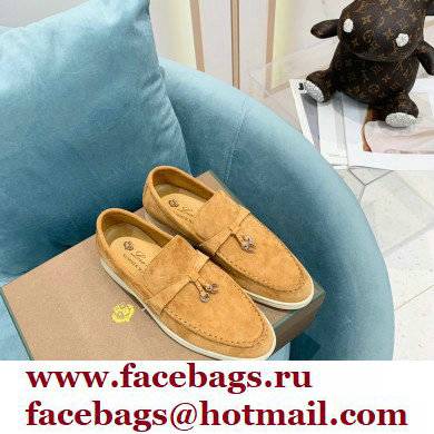 loro piana Suede Calfskin horseshoes Summer Lucky Charms Walk Moccasin 06