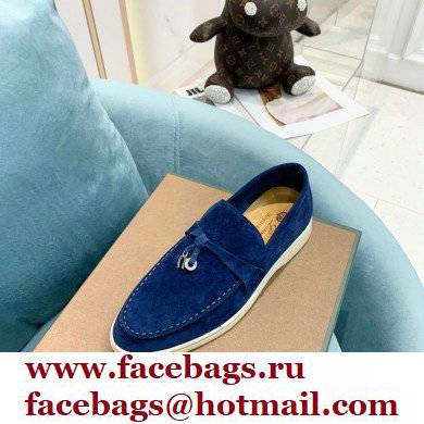 loro piana Suede Calfskin horseshoes Summer Lucky Charms Walk Moccasin 08