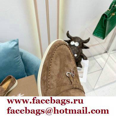 loro piana Suede Calfskin horseshoes Summer Lucky Charms Walk Moccasin 10
