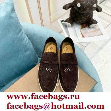 loro piana Suede Calfskin horseshoes Summer Lucky Charms Walk Moccasin 11 - Click Image to Close