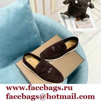 loro piana Suede Calfskin horseshoes Summer Lucky Charms Walk Moccasin 11 - Click Image to Close