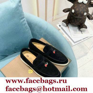 loro piana Suede Calfskin ladybug Summer Lucky Charms Walk Moccasin 01 - Click Image to Close