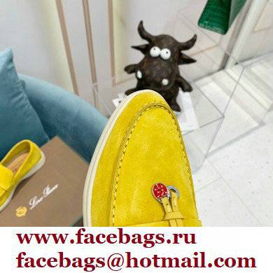 loro piana Suede Calfskin ladybug Summer Lucky Charms Walk Moccasin 04 - Click Image to Close