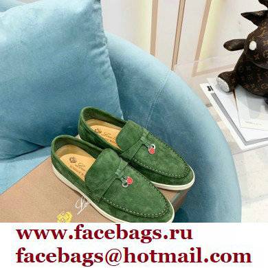 loro piana Suede Calfskin ladybug Summer Lucky Charms Walk Moccasin 08 - Click Image to Close