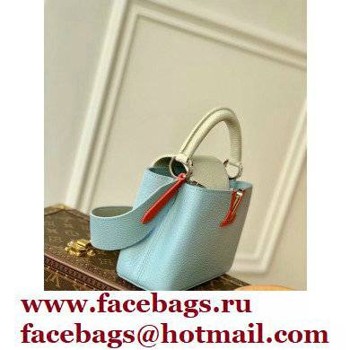 louis vuitton Capucines Mini bag m57519 Olympe Blue/Red/White