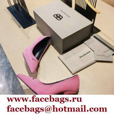 Balenciaga Heel 9cm Knife 2.0 Knit Pumps Pink 2022