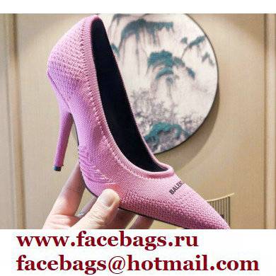 Balenciaga Heel 9cm Knife 2.0 Knit Pumps Pink 2022