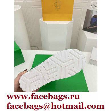 Bottega Veneta Shearling Lining Towel Ankle Boots White 2021 - Click Image to Close
