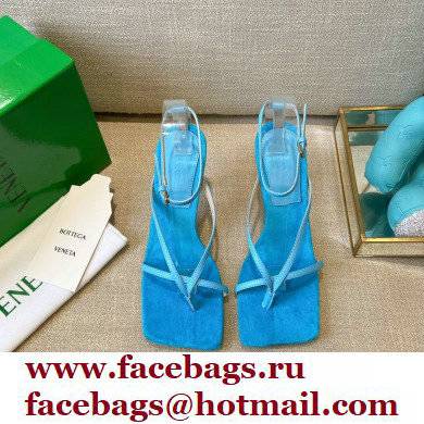 Bottega Veneta Tufted Insole Stretch Leather sandals Blue 2021