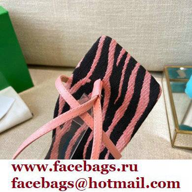 Bottega Veneta Tufted Insole Stretch Leather sandals Zebra Pink 2021 - Click Image to Close