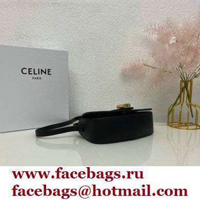 Celine CLUTCH ON STRAP Bag Black in Smooth calfskin