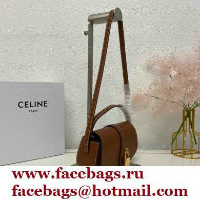 Celine CLUTCH ON STRAP Bag Brown in Smooth calfskin - Click Image to Close
