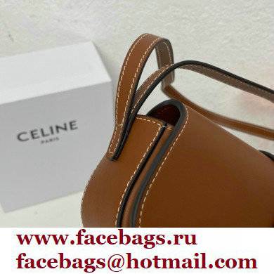 Celine CLUTCH ON STRAP Bag Brown in Smooth calfskin