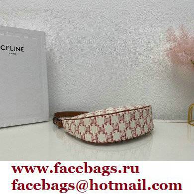 Celine Medium Ava Bag Pink in Triomphe Canvas and Calfskin