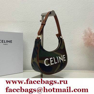 Celine Medium Ava Bag in Canvas with Camouflage and celine print