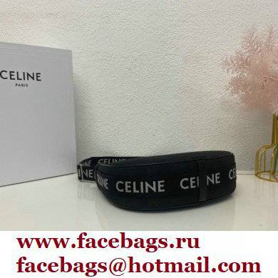 Celine Medium Ava Bag with Celine strap in Triomphe Jacquard and Calfskin