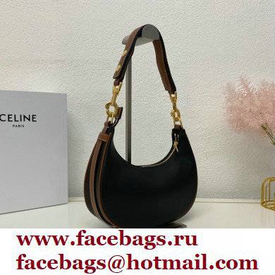 Celine Medium Strap Ava Bag Black in Smooth Calfskin