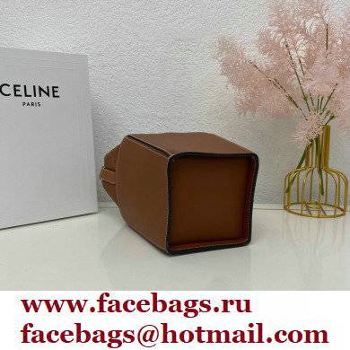 Celine STRAP BOX Bag Brown in Smooth calfskin