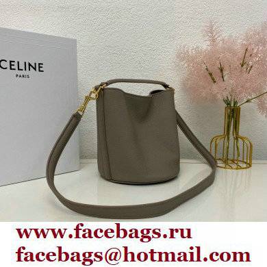 Celine Teen Bucket 16 Bag in Calfskin Gray