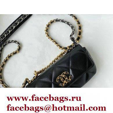 Chanel 19 Glasses Case Mini Bag with Classic Chain AP2044 Black 2021