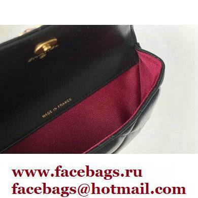 Chanel 19 Glasses Case Mini Bag with Classic Chain AP2044 Black 2021 - Click Image to Close