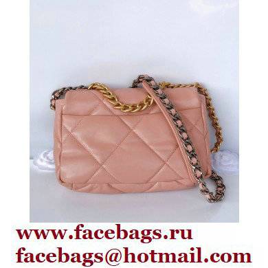 Chanel 19 Small Leather Flap Bag AS1160 pink 2021