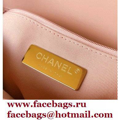 Chanel 19 Small Leather Flap Bag AS1160 pink 2021