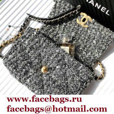 Chanel 19 tweed Flap Bag AS1160/AS1161 gray 2021 - Click Image to Close