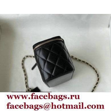 Chanel Camellia Small Vanity with Chain Bag Black 2021