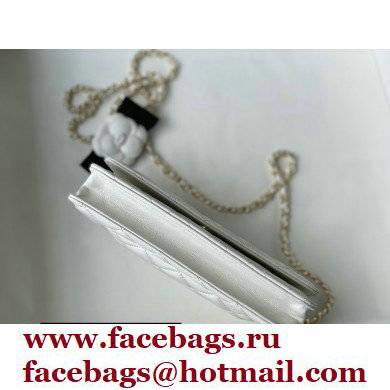 Chanel Camellia Wallet on Chain WOC Bag White 2021