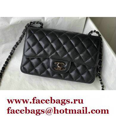 Chanel Caviar Leather Small Classic Flap Bag A1116 So Black