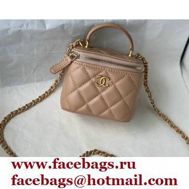 Chanel Lambskin Small Vanity with Chain Bag AP2198 Beige 2021