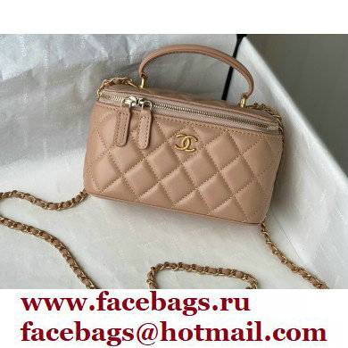 Chanel Lambskin Small Vanity with Chain Bag AP2199 Beige 2021