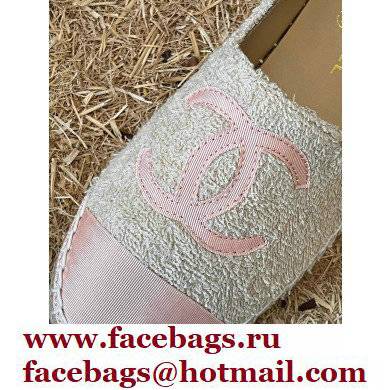 Chanel Tweed and Fabric CC Logo Espadrilles G29762 Beige 2022