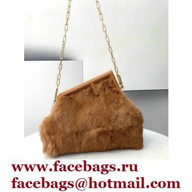 Fendi First Medium Mink Bag Brown 2021 - Click Image to Close
