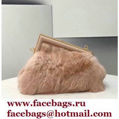 Fendi First Small Mink Bag Nude Pink 2021