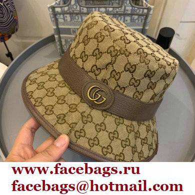 GUCCI BEIGE/BROWN GG canvas bucket hat