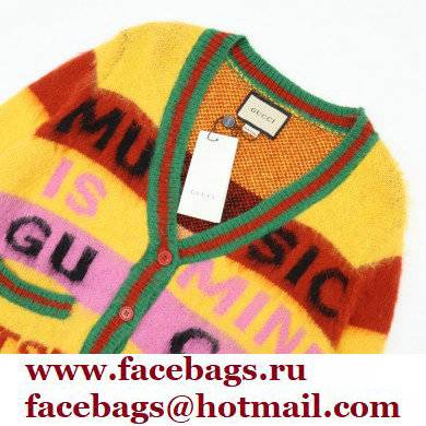 Gucci 100 brushed mohair cardigan 2021