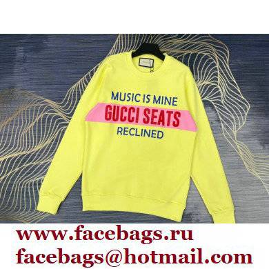 Gucci 100 wool sweater yellow 2021 - Click Image to Close