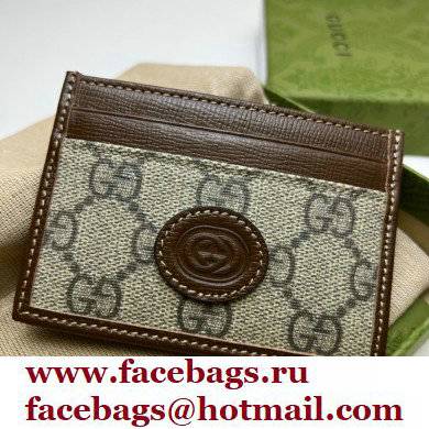 Gucci Card case with Interlocking G 673002 Coffee 2021