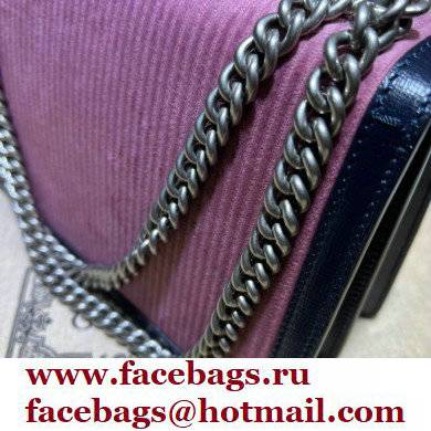 Gucci Dionysus small shoulder bag 400249 corduroy Pink 2021